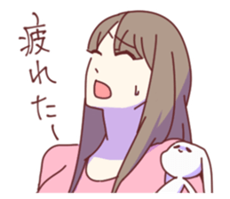 Daily Life of the couple, Female version sticker #5323284