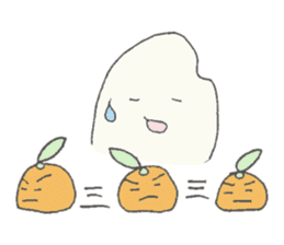 Rice and oranges sticker #5323494