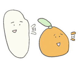 Rice and oranges sticker #5323495
