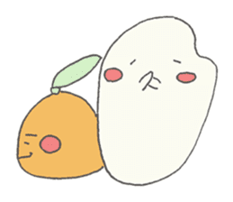 Rice and oranges sticker #5323512