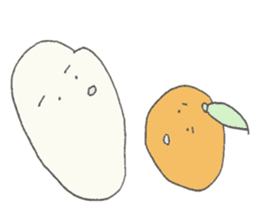 Rice and oranges sticker #5323518
