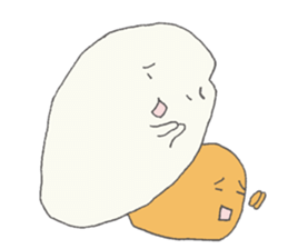 Rice and oranges sticker #5323530