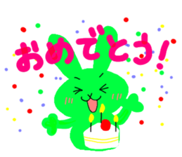 many rabbits sticker #5323586