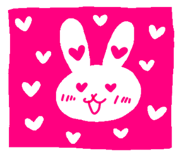 many rabbits sticker #5323598