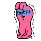 Comical rabbit. Everyday. sticker #5323813