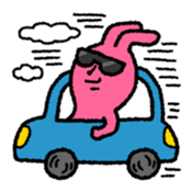 Comical rabbit. Everyday. sticker #5323837
