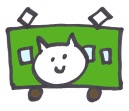 Little white cat2 sticker #5324190