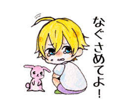 rabbit&boy sticker #5324217