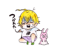 rabbit&boy sticker #5324221