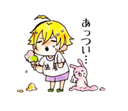 rabbit&boy sticker #5324222