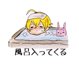 rabbit&boy sticker #5324238