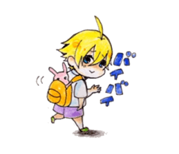 rabbit&boy sticker #5324245