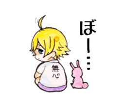 rabbit&boy sticker #5324251