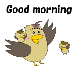 Conversation in spot-billed duck sticker #5324333