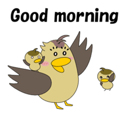 Conversation in spot-billed duck sticker #5324333