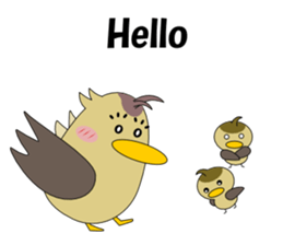 Conversation in spot-billed duck sticker #5324334