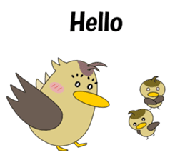 Conversation in spot-billed duck sticker #5324334