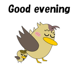 Conversation in spot-billed duck sticker #5324335