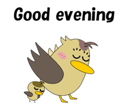 Conversation in spot-billed duck sticker #5324335