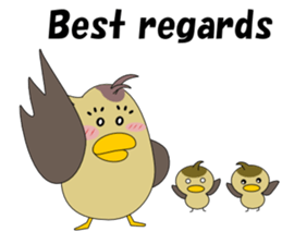 Conversation in spot-billed duck sticker #5324336