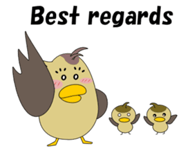 Conversation in spot-billed duck sticker #5324336