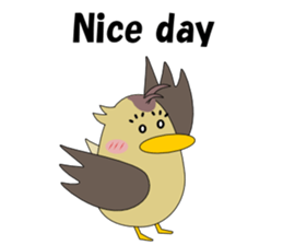 Conversation in spot-billed duck sticker #5324337