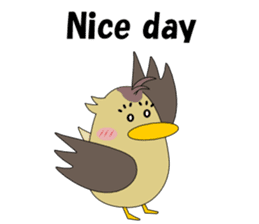 Conversation in spot-billed duck sticker #5324337