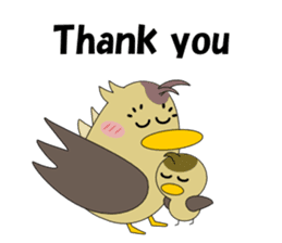 Conversation in spot-billed duck sticker #5324339