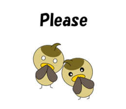 Conversation in spot-billed duck sticker #5324342