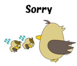 Conversation in spot-billed duck sticker #5324343