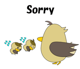 Conversation in spot-billed duck sticker #5324343