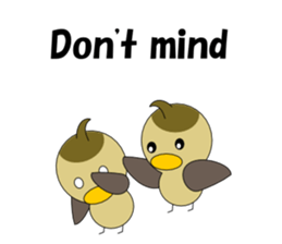 Conversation in spot-billed duck sticker #5324345