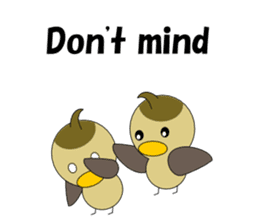 Conversation in spot-billed duck sticker #5324345