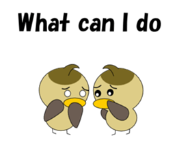 Conversation in spot-billed duck sticker #5324349