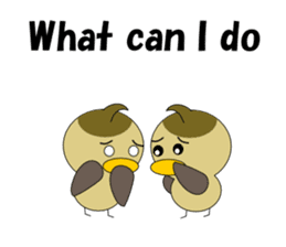 Conversation in spot-billed duck sticker #5324349