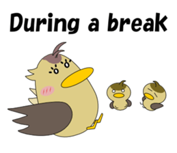 Conversation in spot-billed duck sticker #5324350