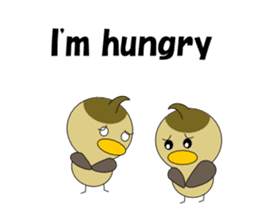 Conversation in spot-billed duck sticker #5324352