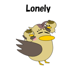 Conversation in spot-billed duck sticker #5324353