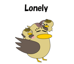 Conversation in spot-billed duck sticker #5324353