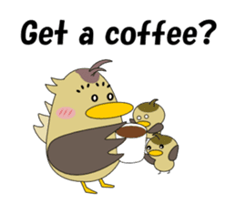 Conversation in spot-billed duck sticker #5324356