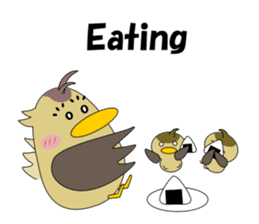 Conversation in spot-billed duck sticker #5324358