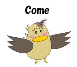 Conversation in spot-billed duck sticker #5324361