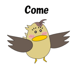 Conversation in spot-billed duck sticker #5324361