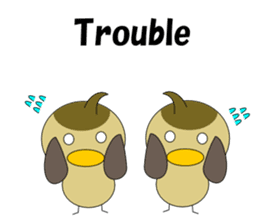 Conversation in spot-billed duck sticker #5324364