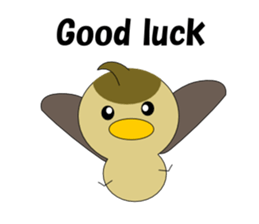 Conversation in spot-billed duck sticker #5324368