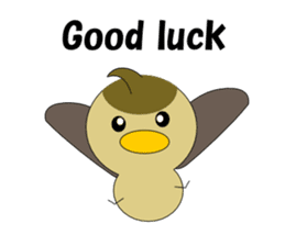 Conversation in spot-billed duck sticker #5324368