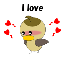 Conversation in spot-billed duck sticker #5324370