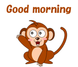 Conversation with monkeys sticker #5324533