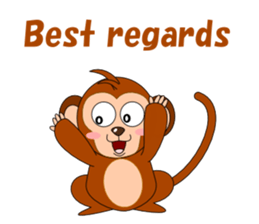 Conversation with monkeys sticker #5324534