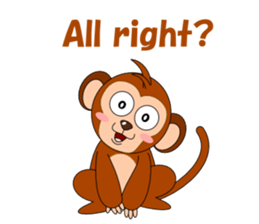 Conversation with monkeys sticker #5324536